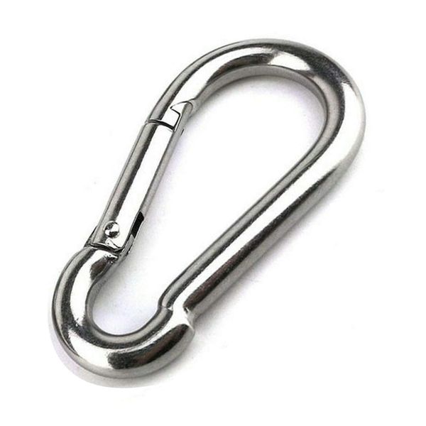 Large Carabiner Clip,5-1/2 Inch Heavy Duty Stainless Steel Spring Snap Hook for Outdoor Living,Gym,Boating,Hammock