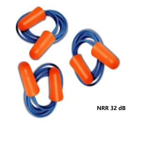 15 Pairs Disposable Soft Polyurethane(PU) Foam Ear Plugs NRR 32dB with Cord