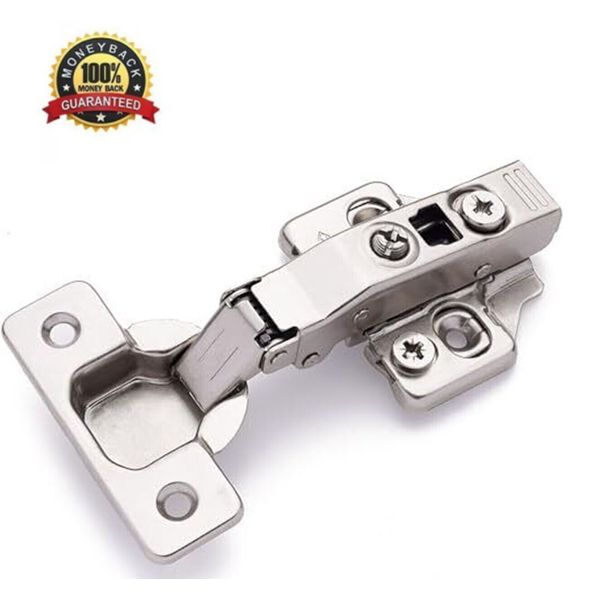 Kitchen Cabinet Frameless Hinges Pack of 4 Soft Close Door Hinges Metal Hinge...