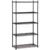 5 Tier Adjustable Wire Shelving Unit Metal Storage Rack Heavy Duty for Kitchen