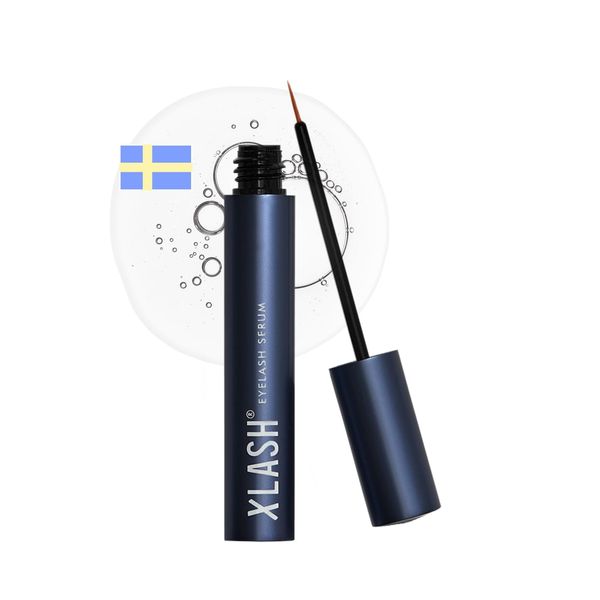 Xlash Wimpernserum Ohne Hormone 3 ml - Längere Wimpern in 30 Tagen - Skandinaviens Meistverkauftes Lash Serum - Bericht in Vogue & Forbes - aus Schweden - Wimpern Serum Schnell Wachstum