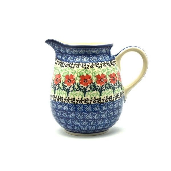 Polish Pottery Creamer - 10 oz. - Maraschino
