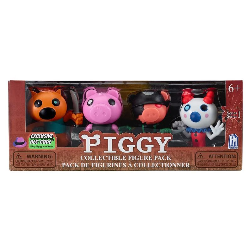 PIGGY Collectible Minifigure Pack Series 1 - Includes 4 Characters With DLC Code