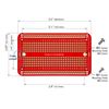 ElectroCookie Prototype PCB Solderable Breadboard for Electronics Projects Compatible for DIY Arduino Soldering Projects, Gold-Plated (5 Pack + 1 Mini Board, Red)