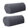 SUNDELY® 2 Pcs Armrest Cover Cap Protector Slipcover Set for Chair Sofa Settee Arm Polyester Stretch (Gray)