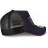 New Era Waikiki Beach Location Icon White Olive A-Frame Adjustable Trucker Cap, navy