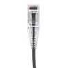 Micro Connectors E08-050-SLIM 50' Ultra Slim Cat6 UTP RJ45 Patch Cable, Gray