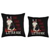 Cool Persian Cat Litter Box Throw Pillow