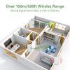 【No Battery Required】Wireless Doorbell Waterproof, AURTEC Door Chime Kit with 1 Receivers & 1 Press Self-powered Transmitter, 51 Chimes and 4 Volume Levels, White
