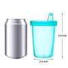 Youngever 7 Pack Reusable Kids Sippy Cups, Assorted Colors (Coastal)