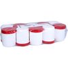 Salbenkruke weiß 100gr incl. Deckel rot, 10 St