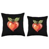 Miracle Fruit In A Heart Shape Throw Pillow
