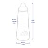 Pancake Batter Dispenser Mixer Bottle Cupcake Crepe Measuring Baking Tool 1L