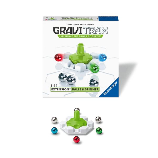 Ravensburger GraviTrax Balls & Spinner Add On Extension Accessory - Marble Run Construction Toy For Kids Age 8 Years and Up - STEM