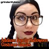 grinderPUNCH Black Large Nerdy Thin Plastic Frame Clear Lens Eye Glasses Frame