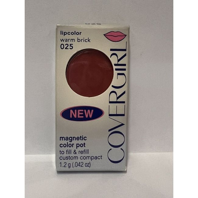 Covergirl Magnetic Color Pot Refill Lipcolor Warm Brick/Red #025 (1)