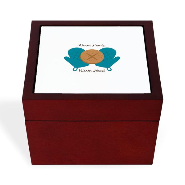 CafePress Warm Hands Memory Keepsake Jewelry Box, 5"x5"x3.75"