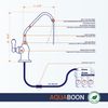 Aquaboon Kitchen 1 Handle Control Classic Chrome Finished RO Faucet