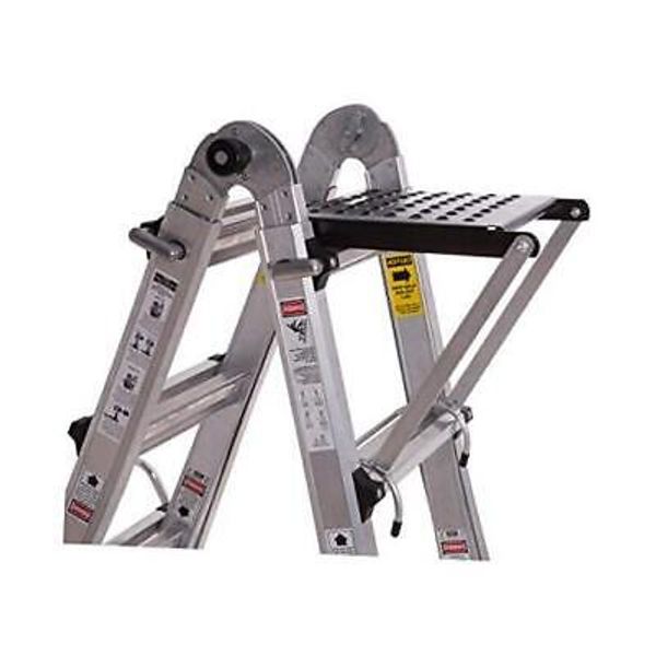 Ladder Work Platform, Ladder Accessory with 375-Pound Rated