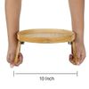Emoson Sofa Armrest Clip Tray, Side Table for Remote Controls/Drinks/Gamepads Holder (Bamboo)