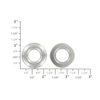 Grommet, Beveled, Nickel Matte, Solid Brass-LL (100 sets per bag), 3/16"