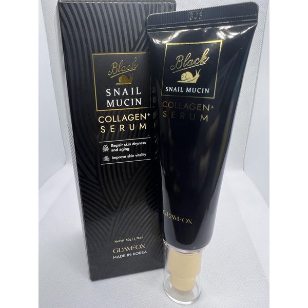 Glamfox Black Snail Mucin Collagen Serum