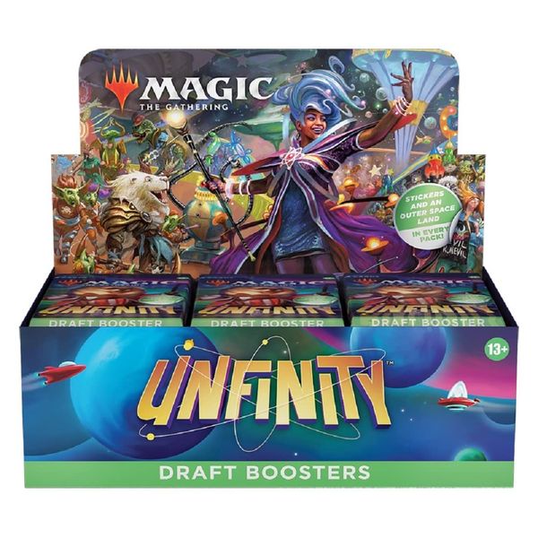 Wizards of The Coast Magic: The Gathering Unfinity Draft Booster Box | 36 Packs + Box Topper (505 Magic Cards)