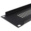 kenable Blanking Plate Vented 2U for Comms Data Cabinet Rack 19 inch Black