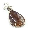 Super 7 Gemstone Sterling Silver Wire Wrapped Pendant