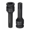 sourcing map 11mm Impact Ribe Bit Socket, 3/8" Square Drive 60mm Length CR-MO Metric Sizes
