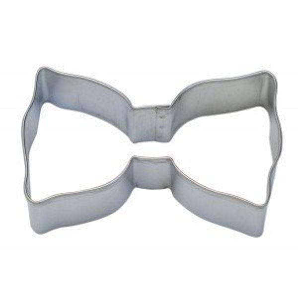 CybrTrayd Bow Tie Cookie Cutter, 3.5", Silver