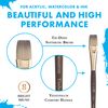 Princeton Umbria Paintbrush, Size 8, Dark Wood