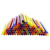 Comfy Package, Jumbo Plastic Smoothie Straws - 8.5" High - Assorted Colors [100