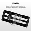 Donner 15cm Guitar Effect Pedal Cable Flat Patch Cable Black 6-Pack