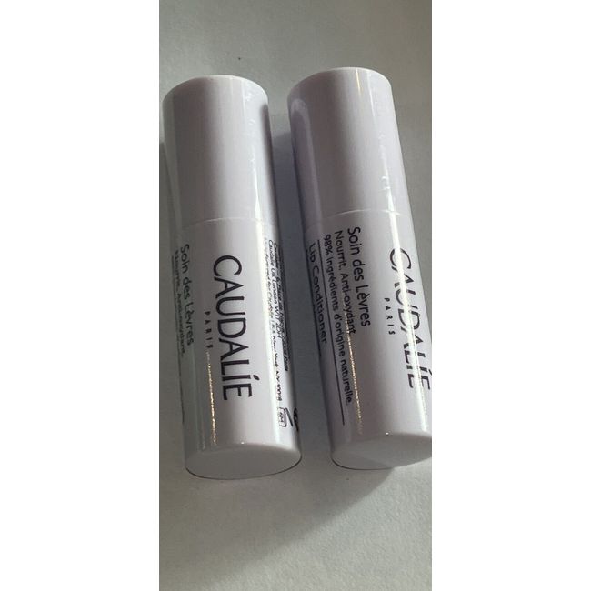 *2* Lot Caudalie Lip Conditioner 0.15oz/ 4.5g Lip Balm New Packaging FRESH!!