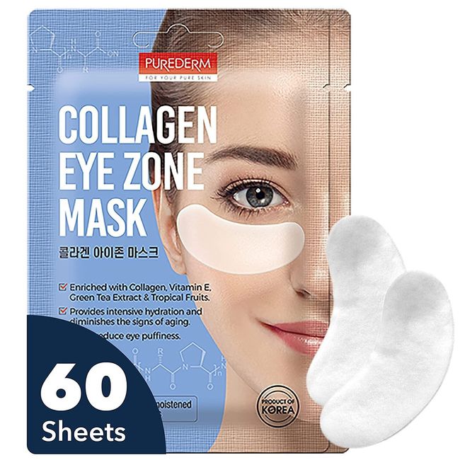 Collagen Hydro Eye Zone Mask Dark Circle EXP 10/2025 60pcs (2 Packs) K-Beauty