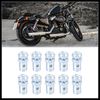 Hihaha 10Pcs Brake Line Cable Wire Fixed Screws Fastener for Motorcycle Durable Material