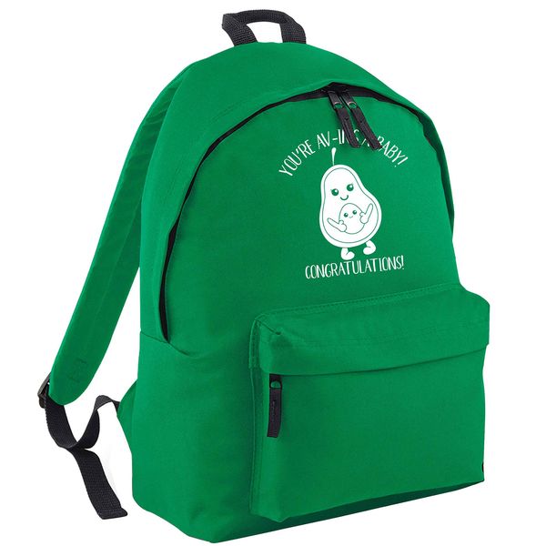 Flox Creative Red Backpack You're Av-ing a Baby Congratulations