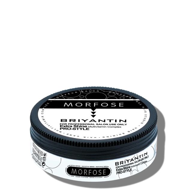 Morfose Briyantin Hair Wax with Multivitamin Complex - Strong Hold, High Shine, Easy to Use, Long-Lasting, Creates Texture - Ideal for All Hair Types, (1 x 5.92 Fl Oz)