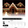 Programmable Icicle Christmas Lights Waterproof 58Multicolor Modes, 32.8ft299Led