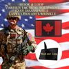 EmWoot 2PCS Canada Flag Patch Embroidered Morale Patch Military Tactical Patches Hook and Loop(Red Black)