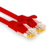 1aTTack.de - 1 x 7.5m Cat7 network cable, Cat.7 Ethernet, Lan & Cat 7 patch cable for maximum internet speed & connects all devices with RJ 45 socket red