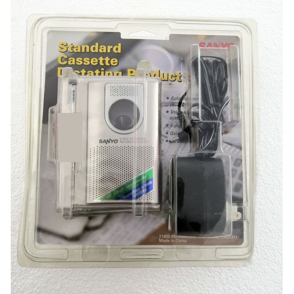 Sanyo Compact Cassette Recorder Voice Activated Recording M-1110C