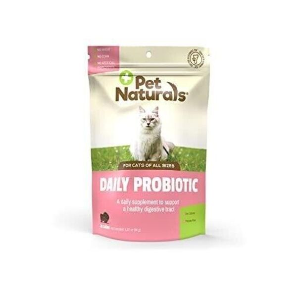 Daily Probiotic for Cats, 30 Chews - Digestive and Immune Support Supplement