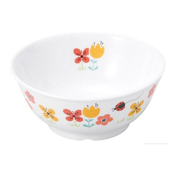 10871340A100 Rice Bowl, 3.5 oz (100 g) of Rice Bowl, Blue, Orange, Used in Nursery Schools, Perfect for Children and Women