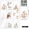 9 PCS Xmas Window Decorations - Christmas Scene, Snowflake Stickers