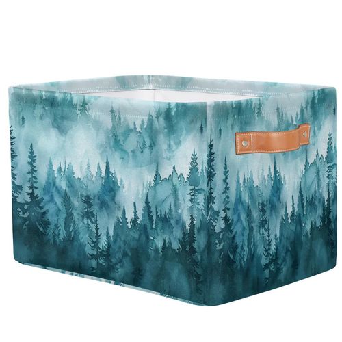 Autumn Fall Harvest Storage Baskets Bin Pumpkins Canvas Storage Bin Collapsible Sunflower Decorative Baskets Toy Organizer Rectangle Storage Boxes with Handles for Home Shelves Nursery, 1Pack