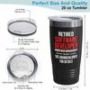 Software Developer Black Tumbler 20oz - Retired software developer - Computer Tech Engineering Funny Work Computer Programmer Geeky Stuff Funny Coding