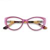 Blue Light Blocking Glasses Computer Cat eye Clear Cat Eye Purple Frame