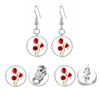Poppy Flowers Earrings Available in Clip-on, Stud & Drop styles. (Drop)